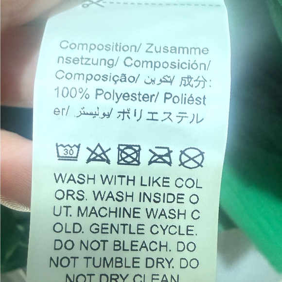 SHEIN Emerald Ruffle Sleeve V-Neck Blouse (M) - Picture 4 of 4